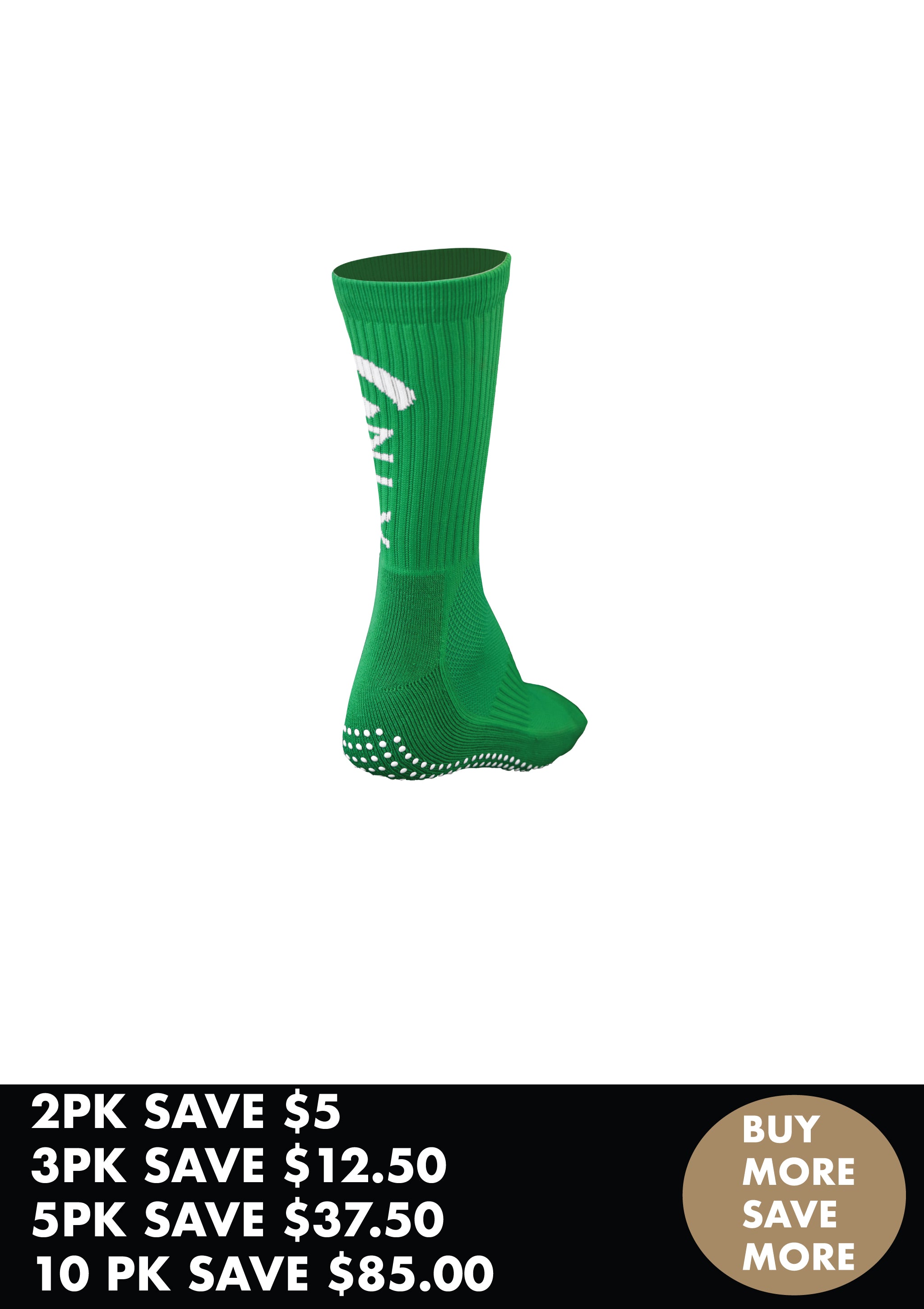 GRIP SOCK BUNDLES IN EMERALD