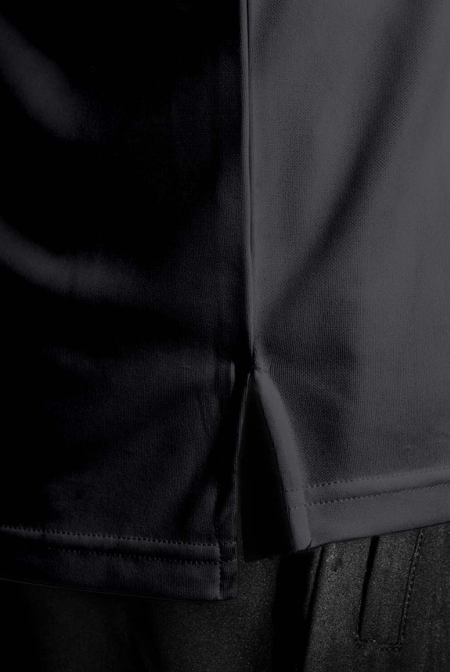 Close up photo of the hem on the Palermo shirt