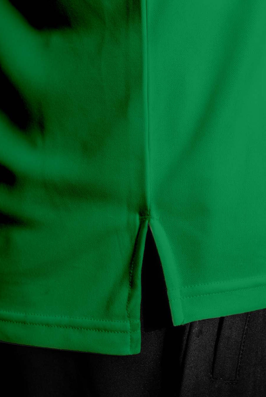 Close up photo of the hem on the Palermo shirt