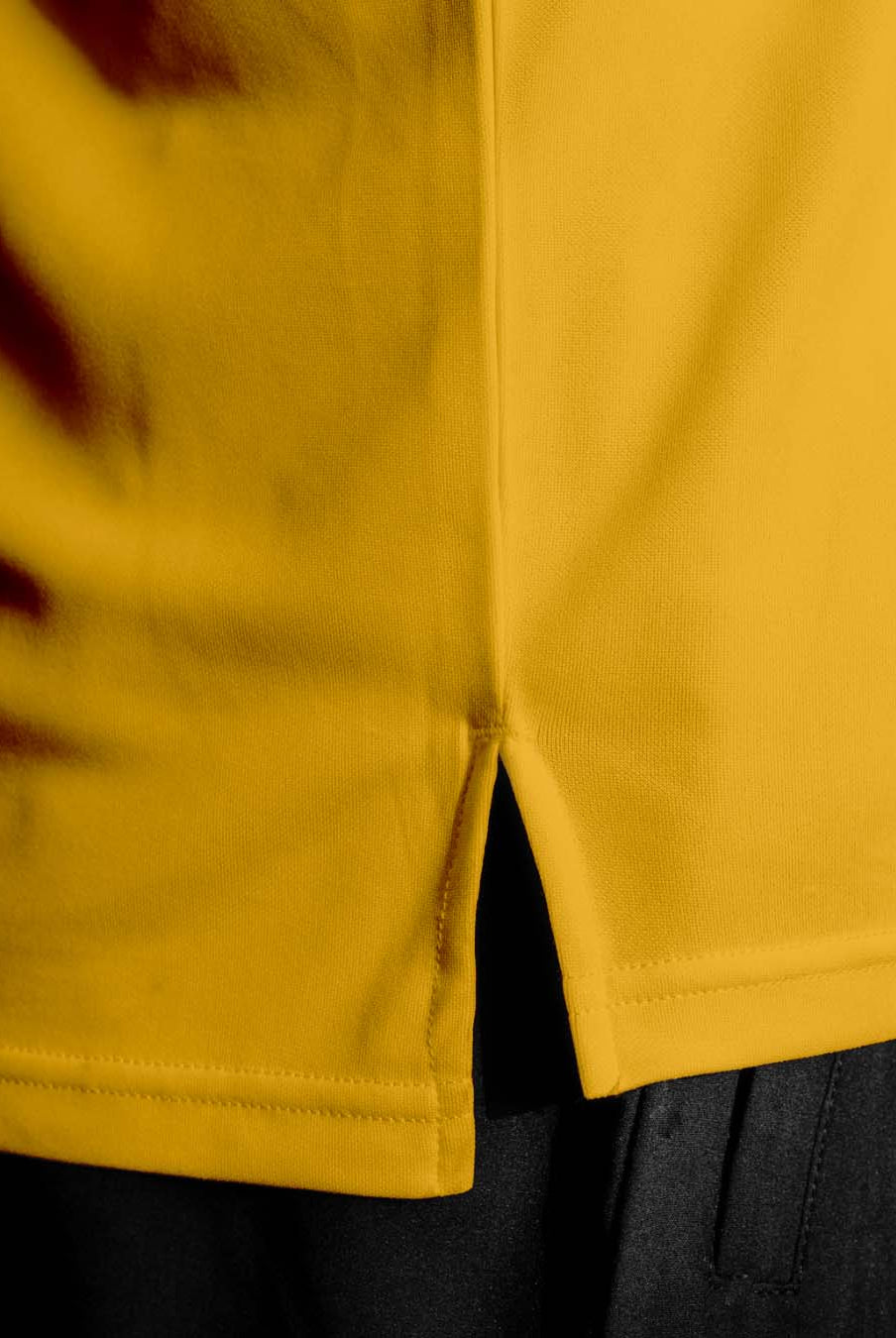 Close up photo of the hem on the Palermo shirt