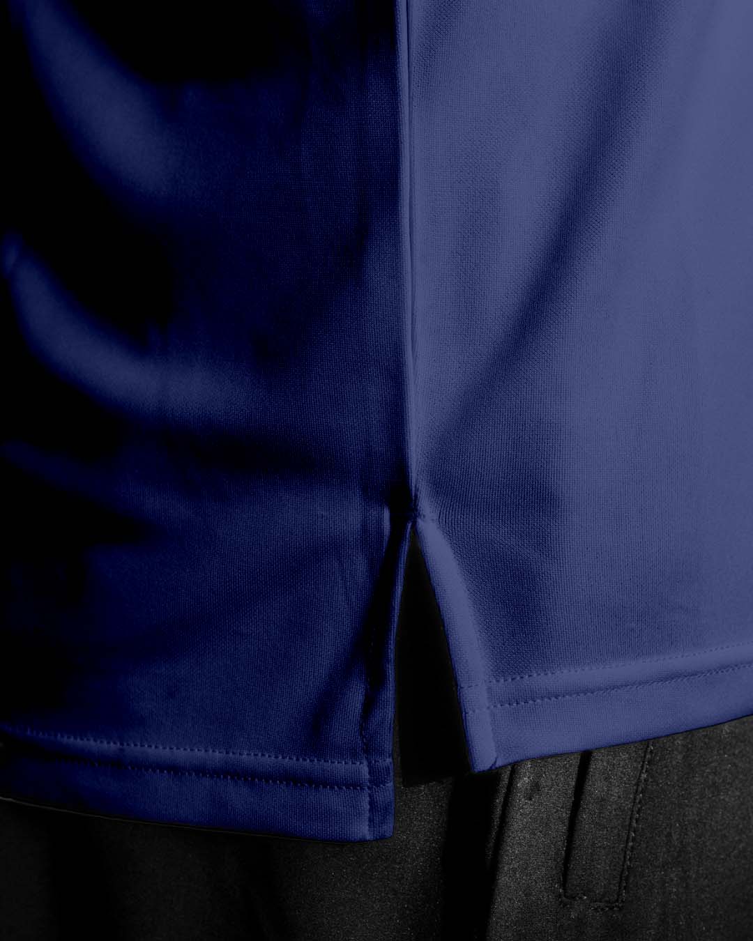 Close up photo of the hem on the Palermo shirt