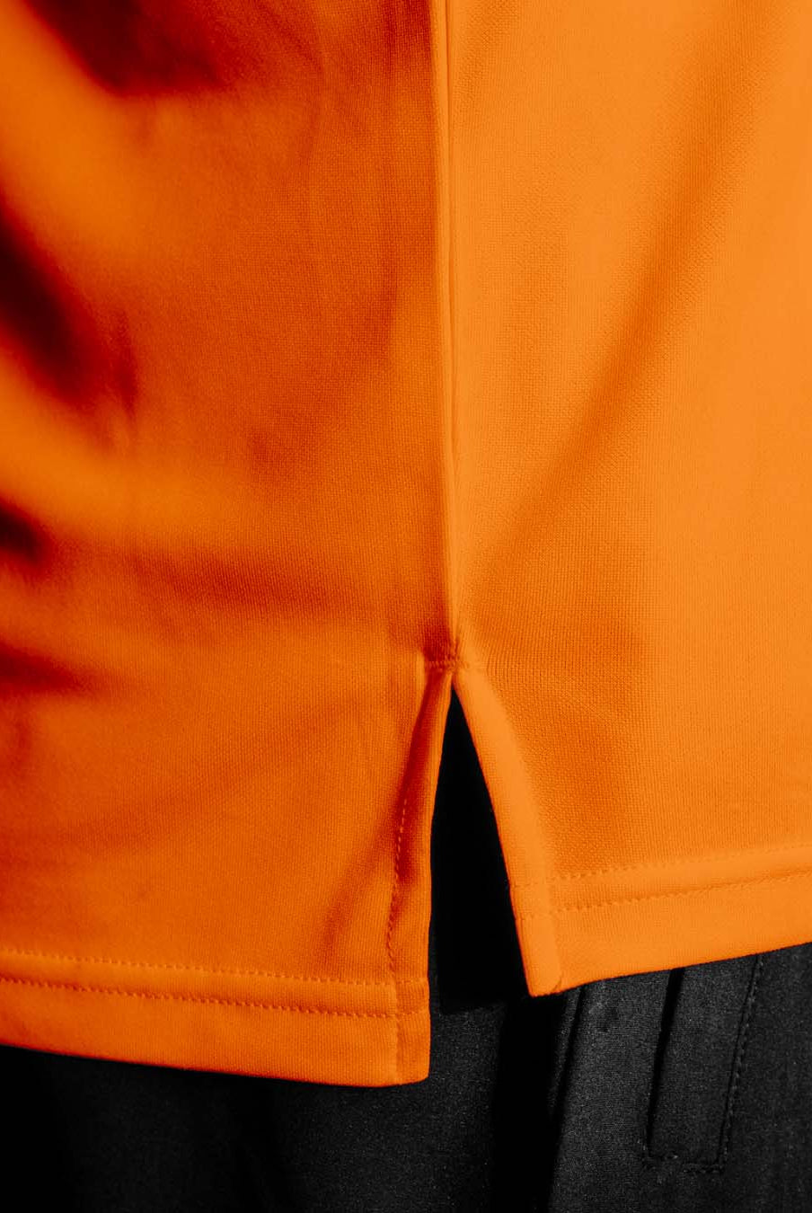 Close up photo of the hem on the Palermo shirt
