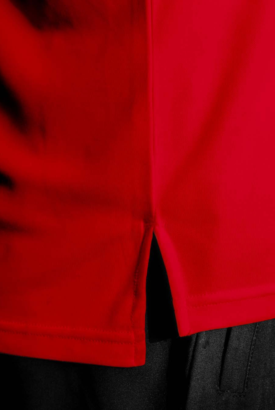 Close up photo of the hem on the Palermo shirt