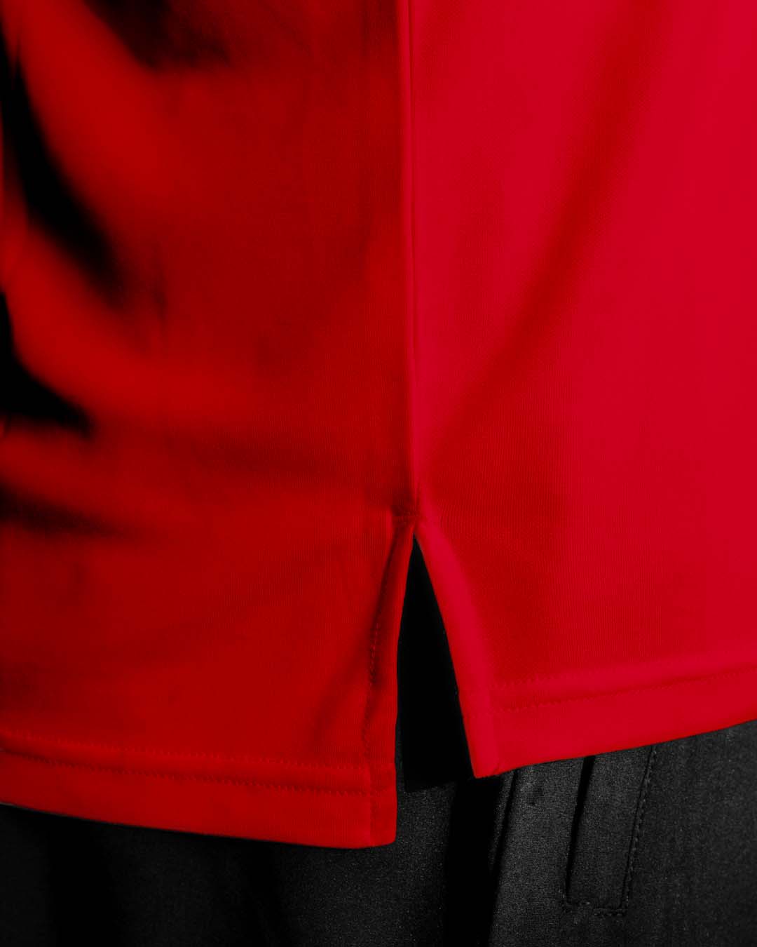 Close up photo of the hem on the Palermo shirt