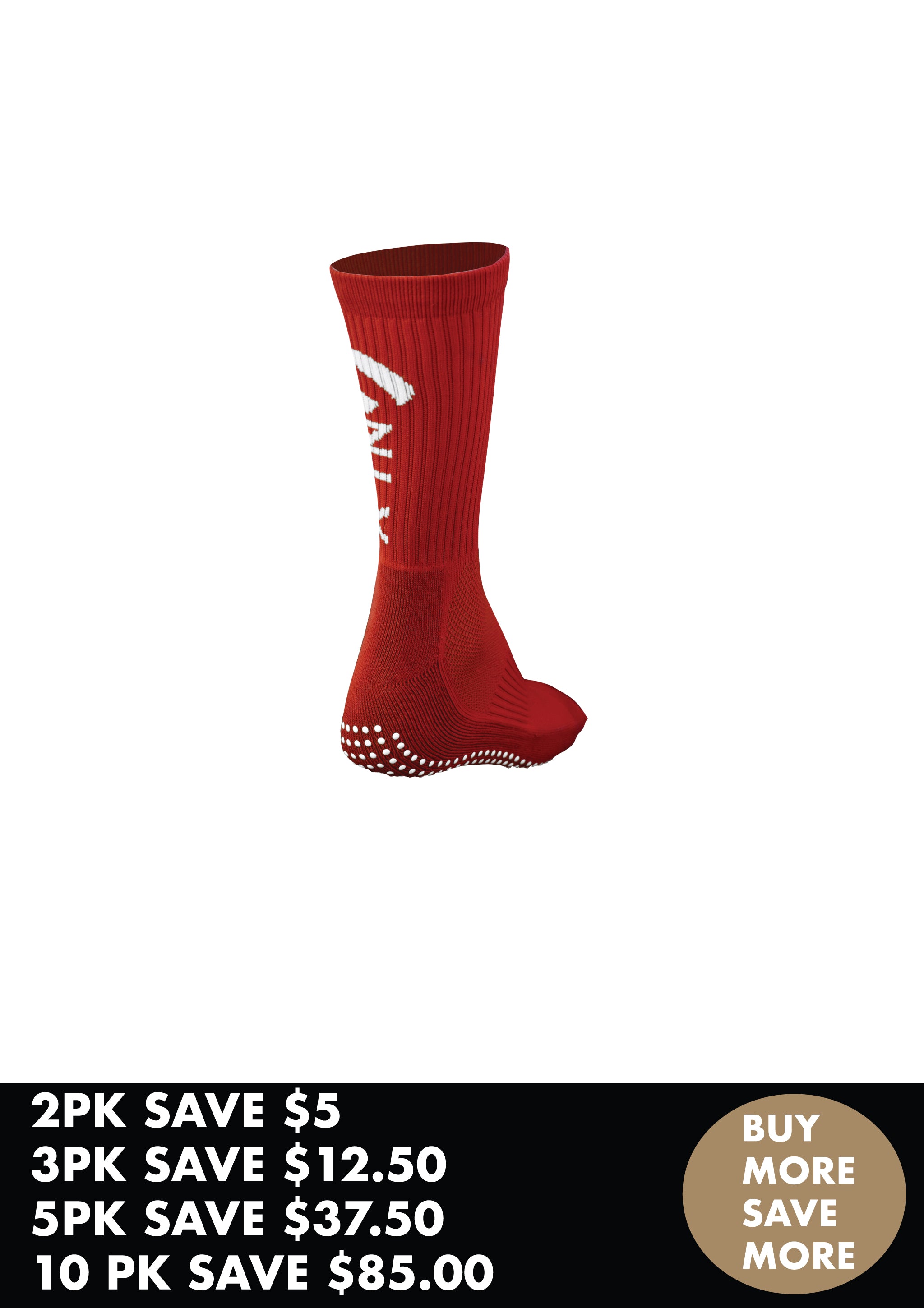 GRIP SOCK BUNDLES IN RED