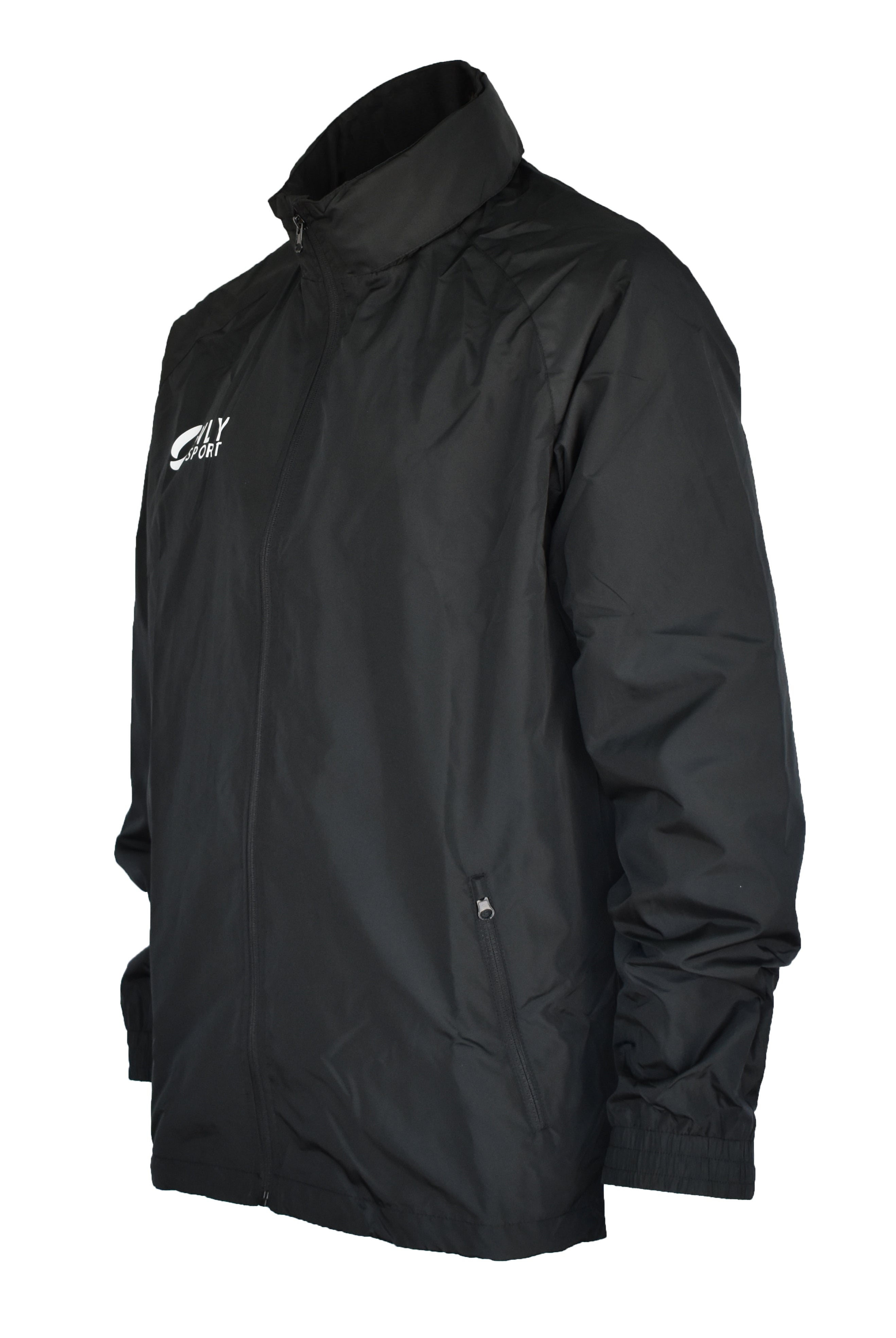 Spray Jacket in All Black side view