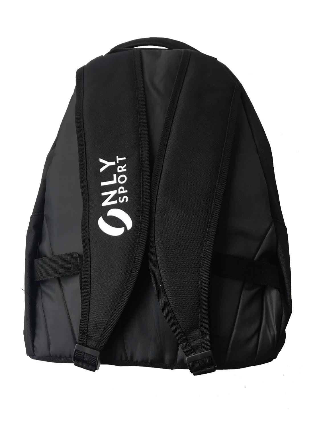 Backpack With White Zip Black Rear