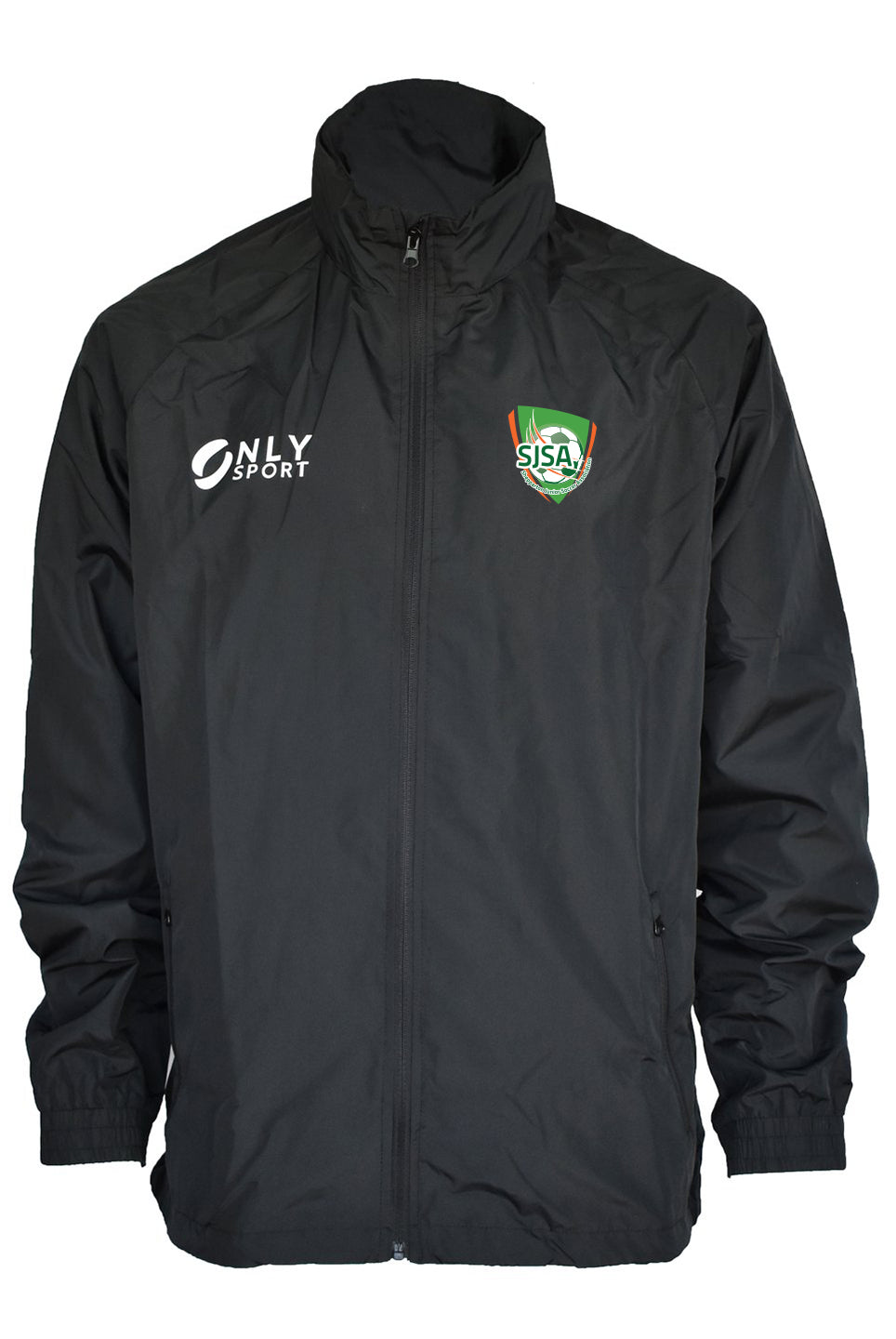 Shepparton City Soccer Club Spray Jacket in black