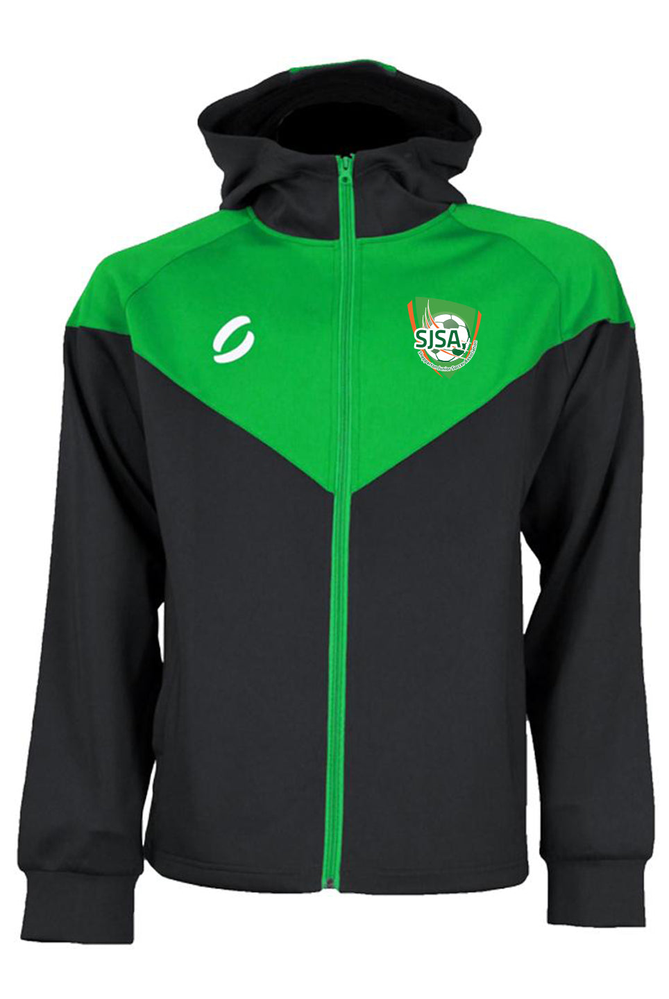 SJSA Tracksuit Jacket V-Cut in Black and Green