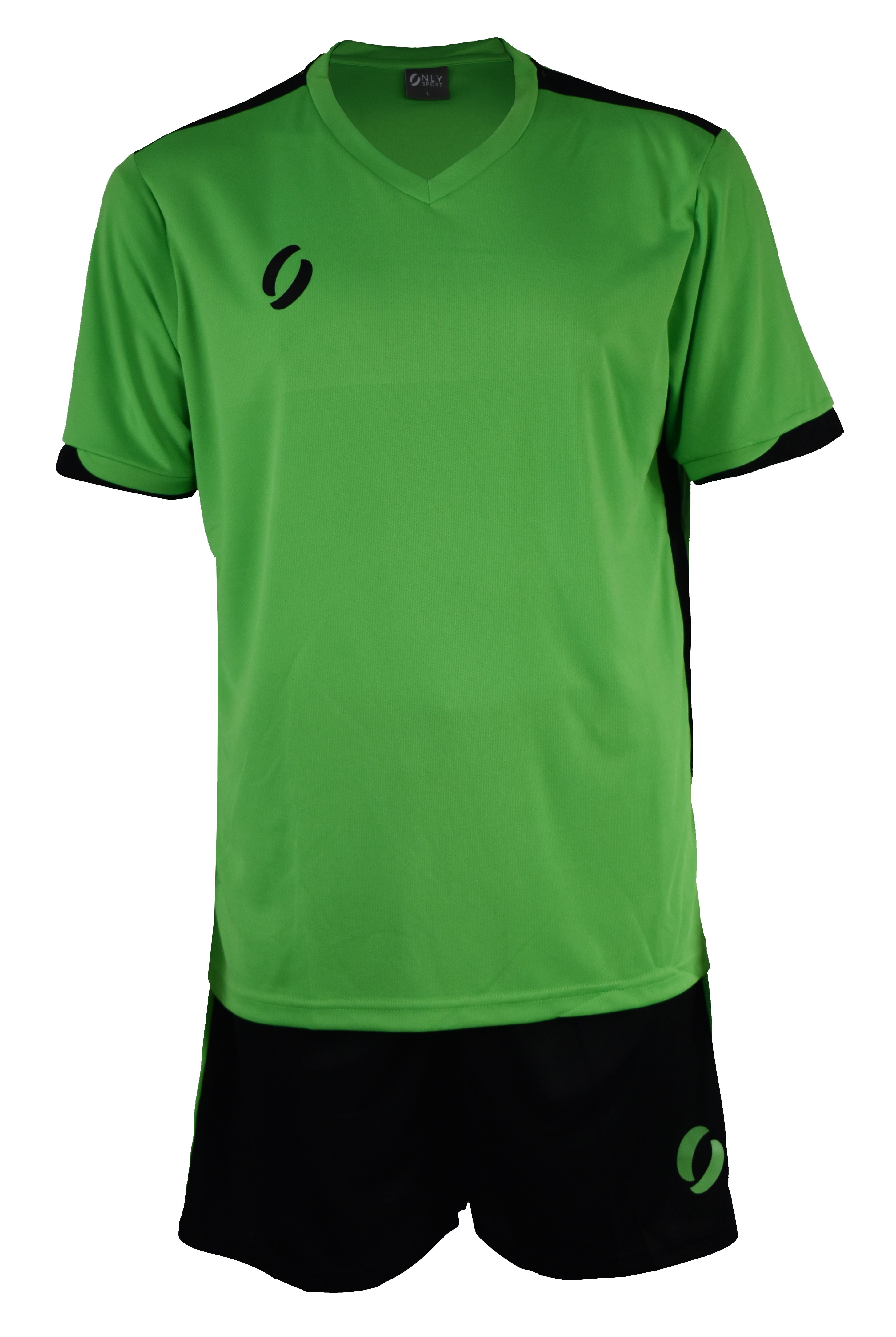 Training Kit Green and Black Front View