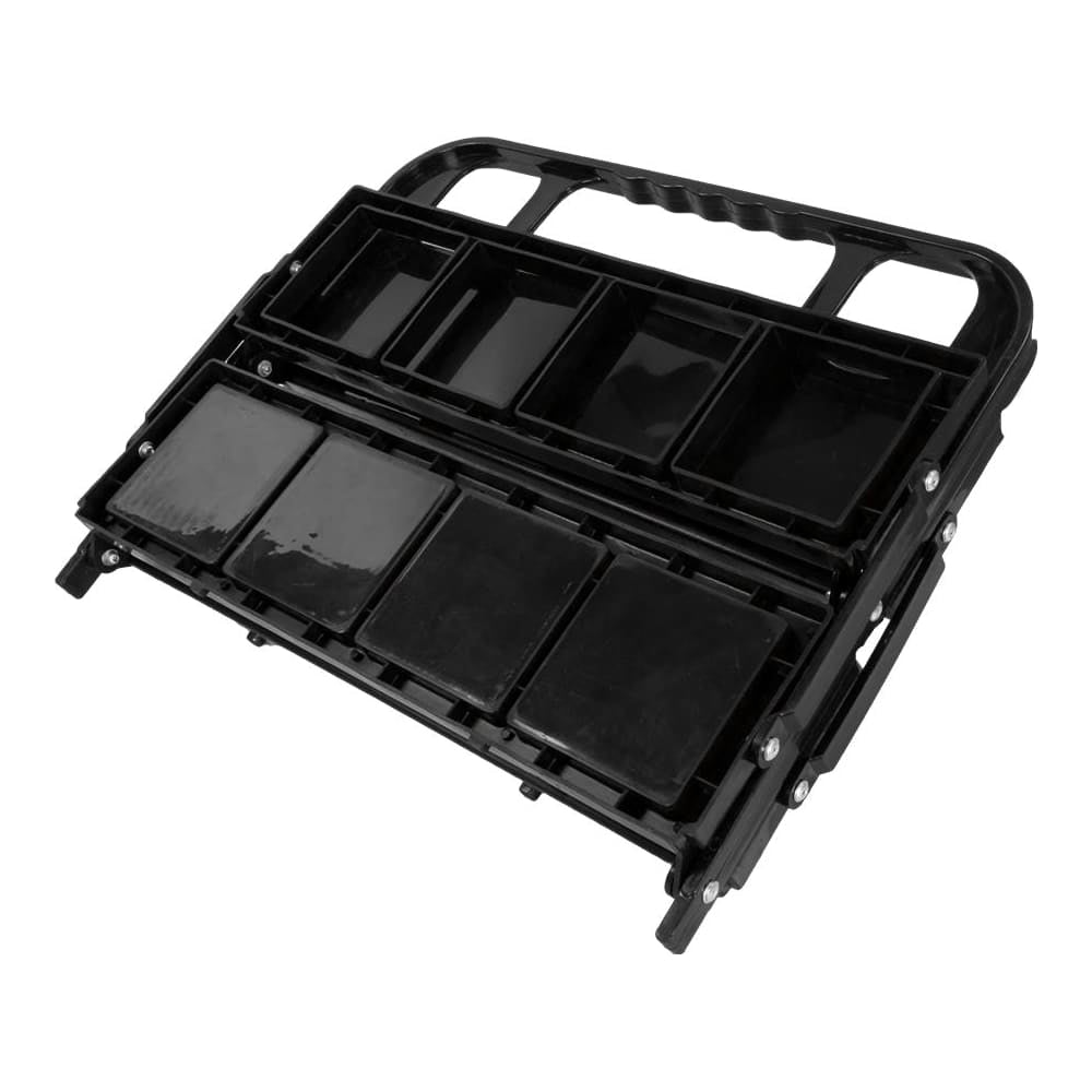 Example of the water bottler carrier collapsing/folding for spatial convenience