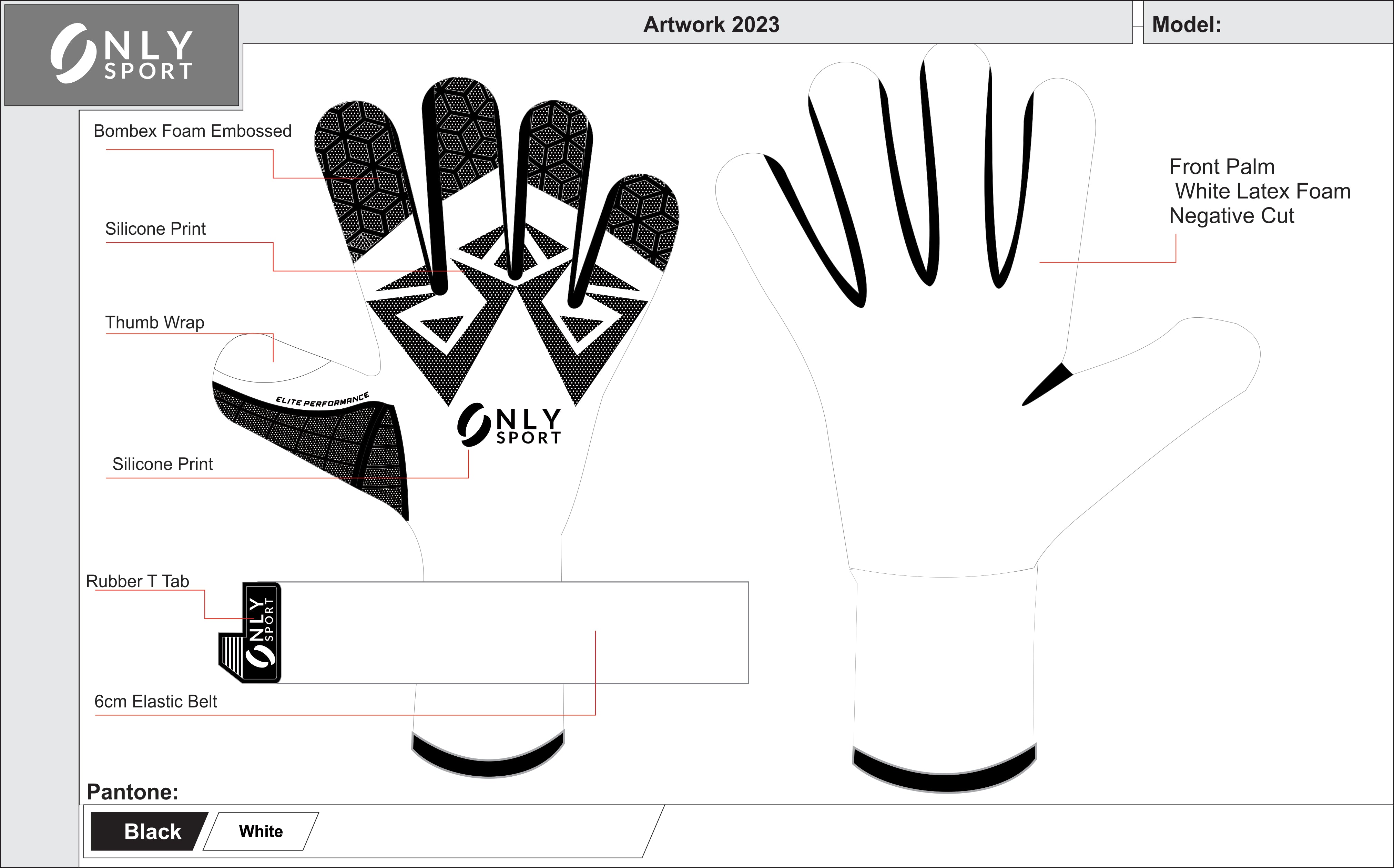 Blanco Goalkeeper Gloves Sizing Chart