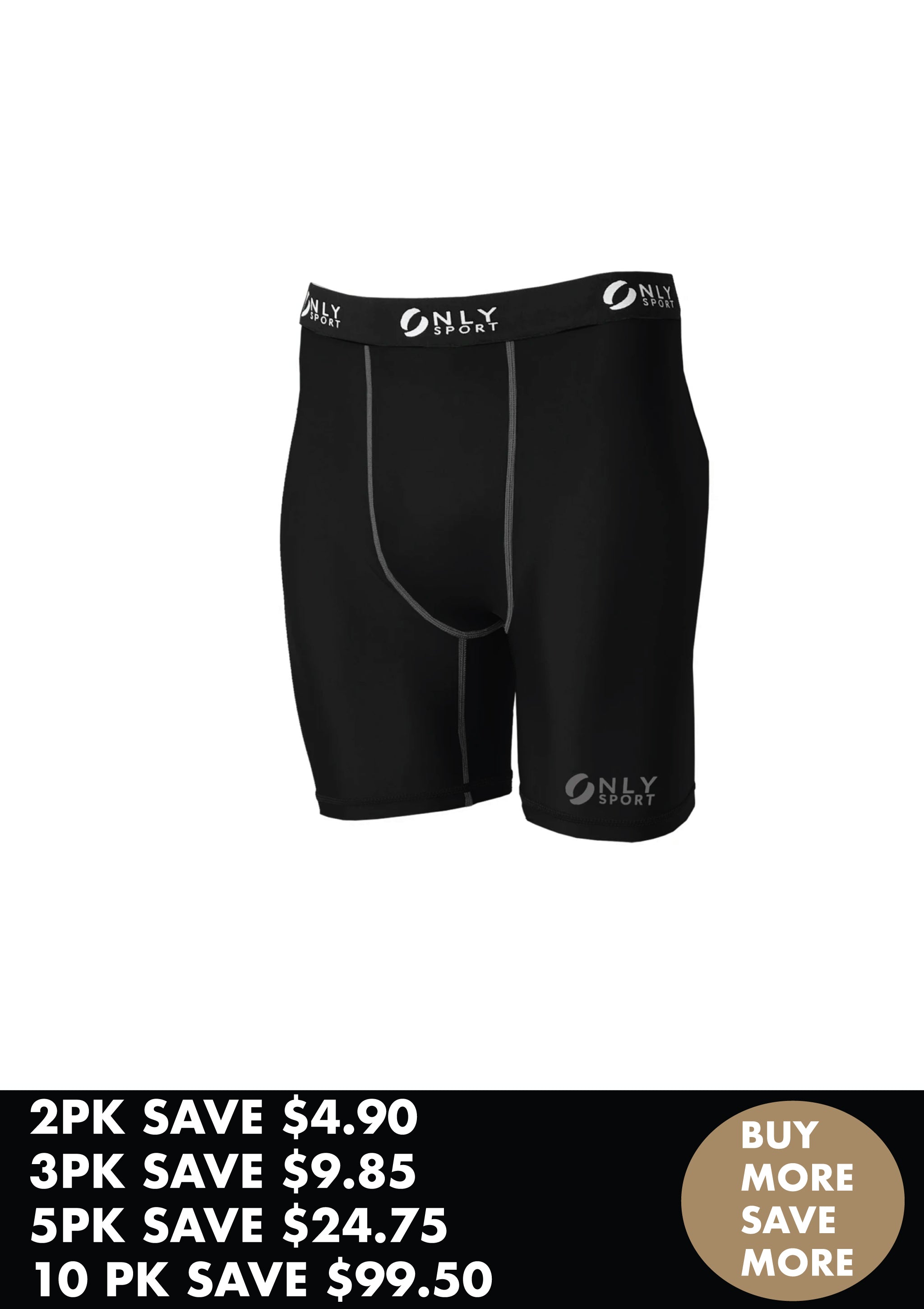 Compression Wear Shorts Bundle in Black