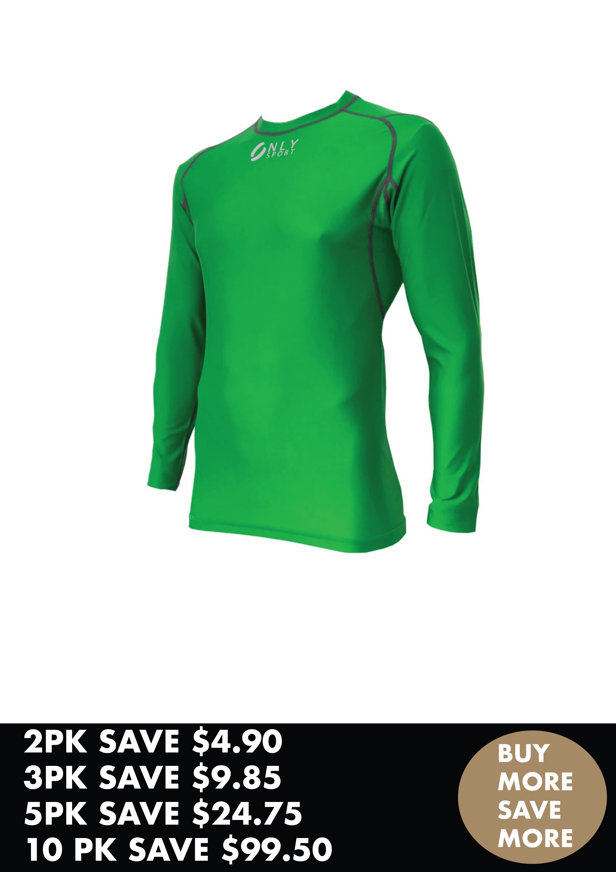 COMPRESSION WEAR TOP BUNDLE IN EMERALD