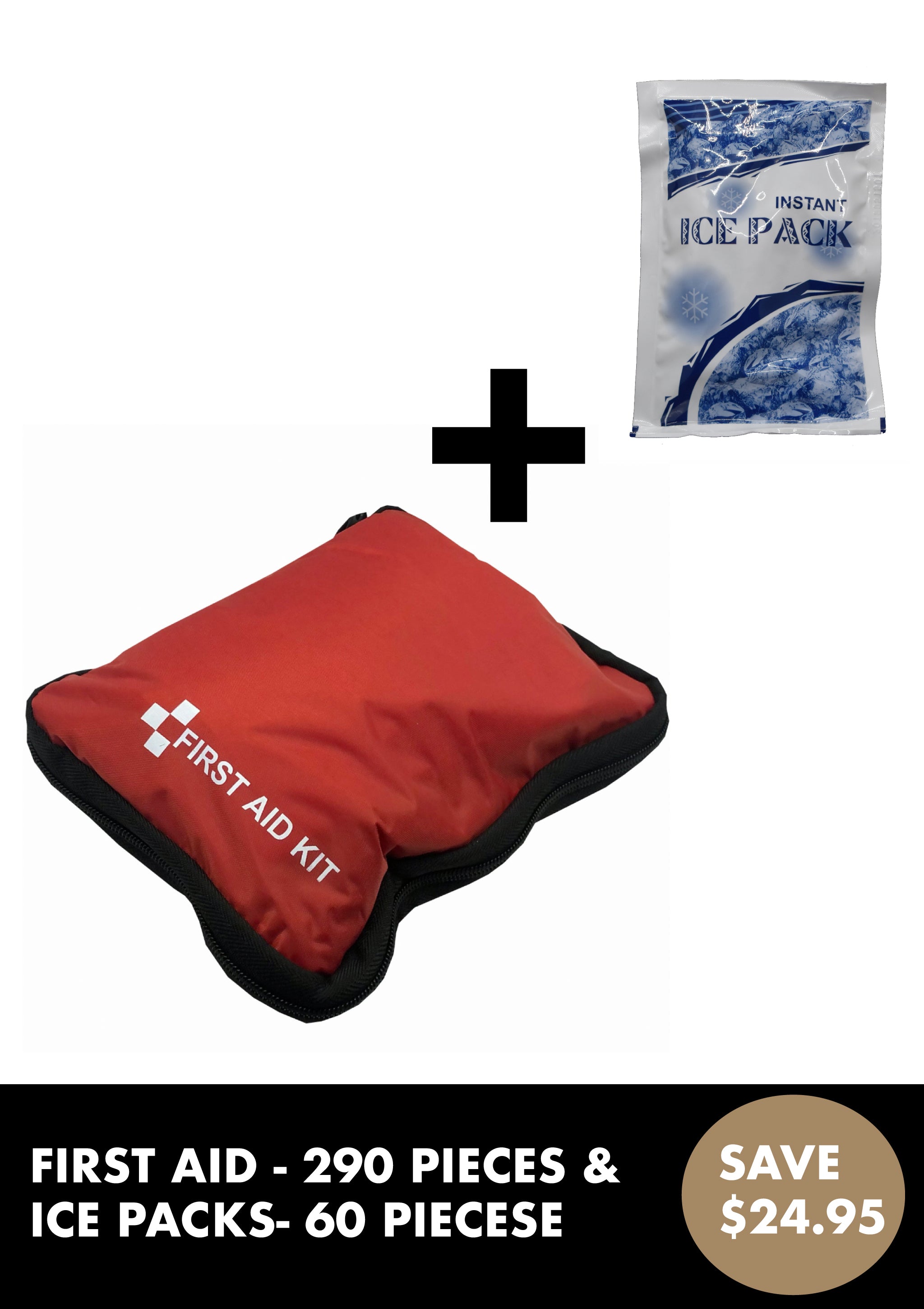 FIRST AID KIT & ICE PACK BUNDLE