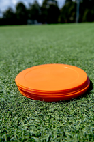 Set of Ten Orange Flat Disc Markers