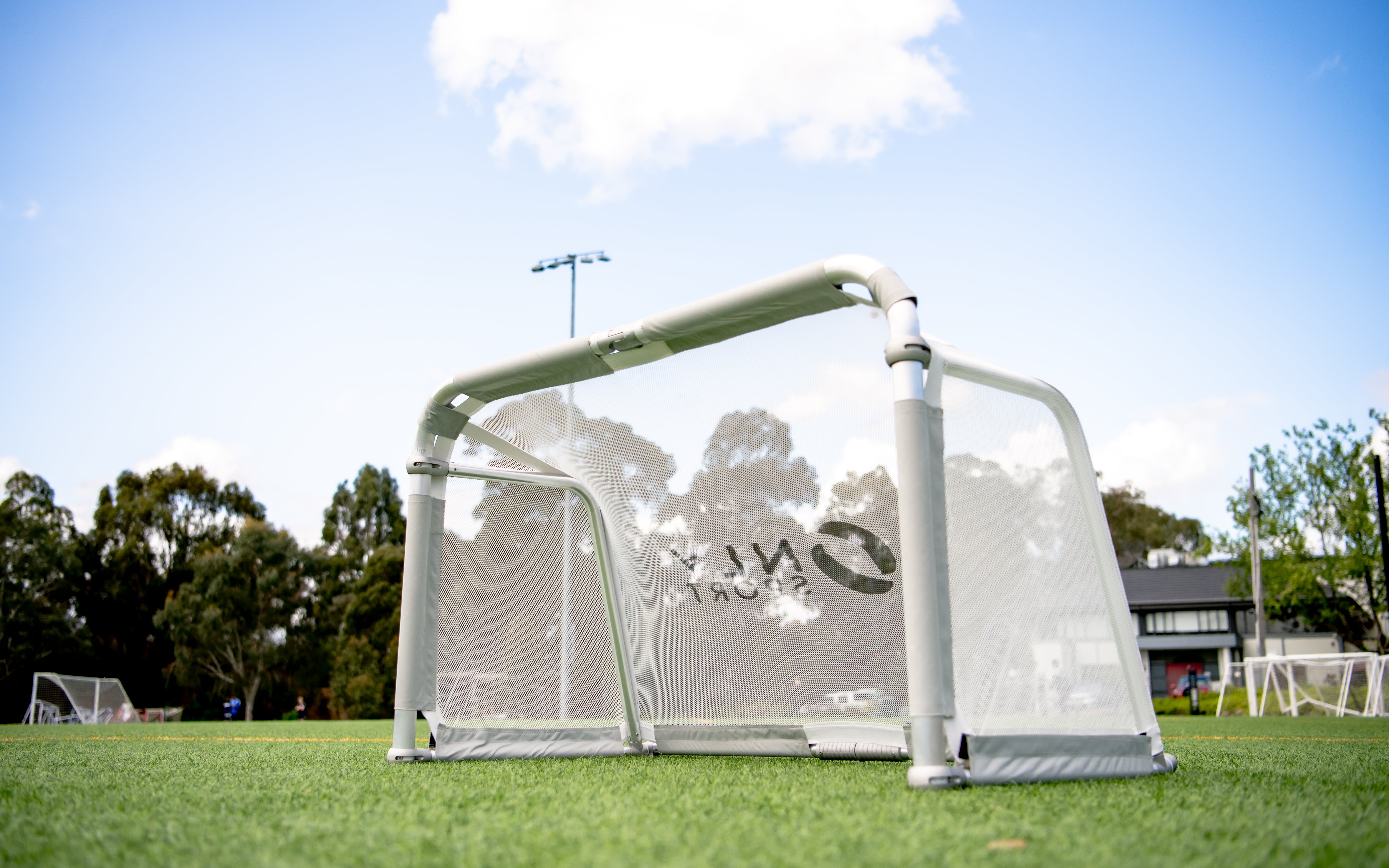 Font 45 Degree Angle View Of Foldable Goal