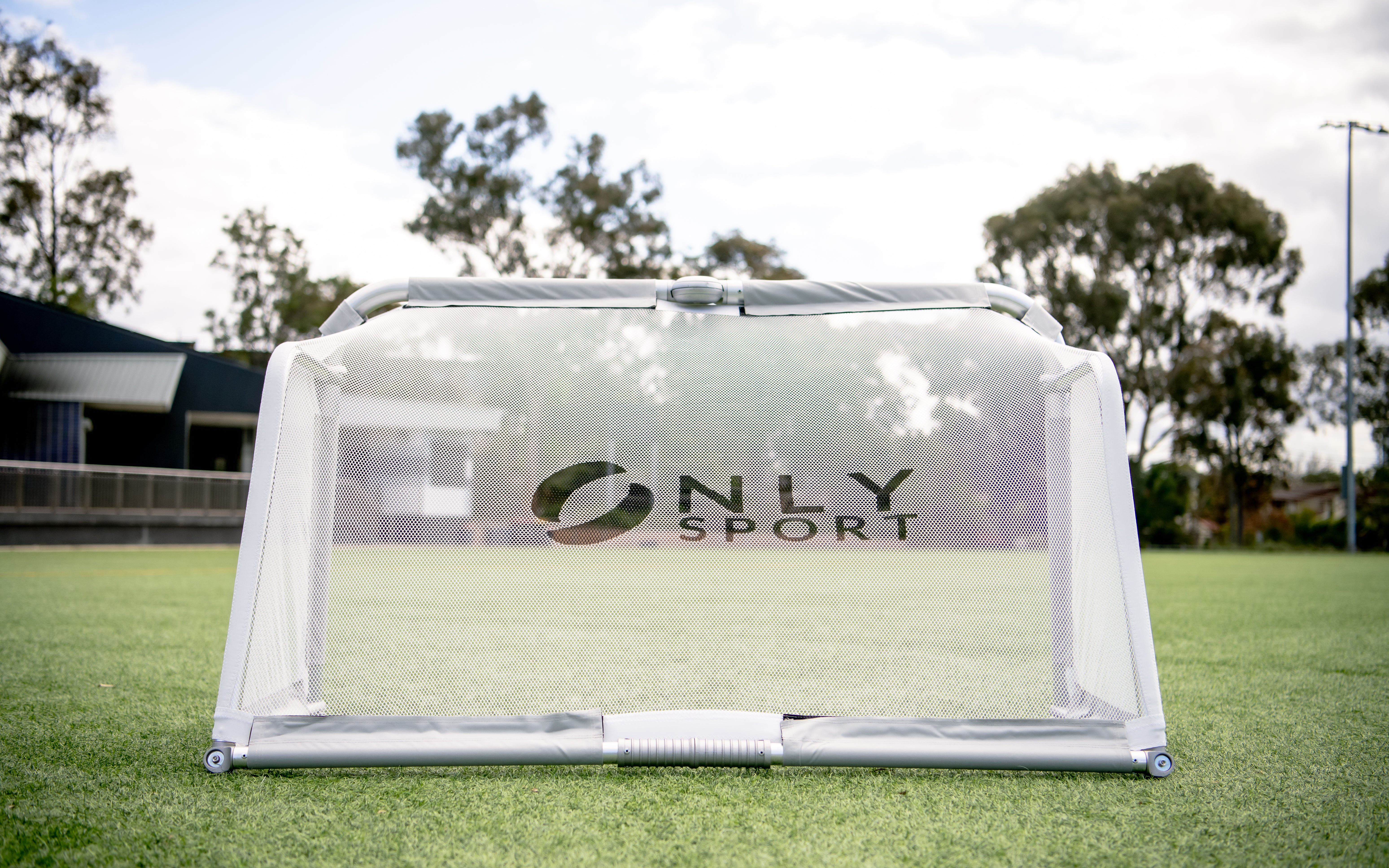 Rear View Of Foldable Goal
