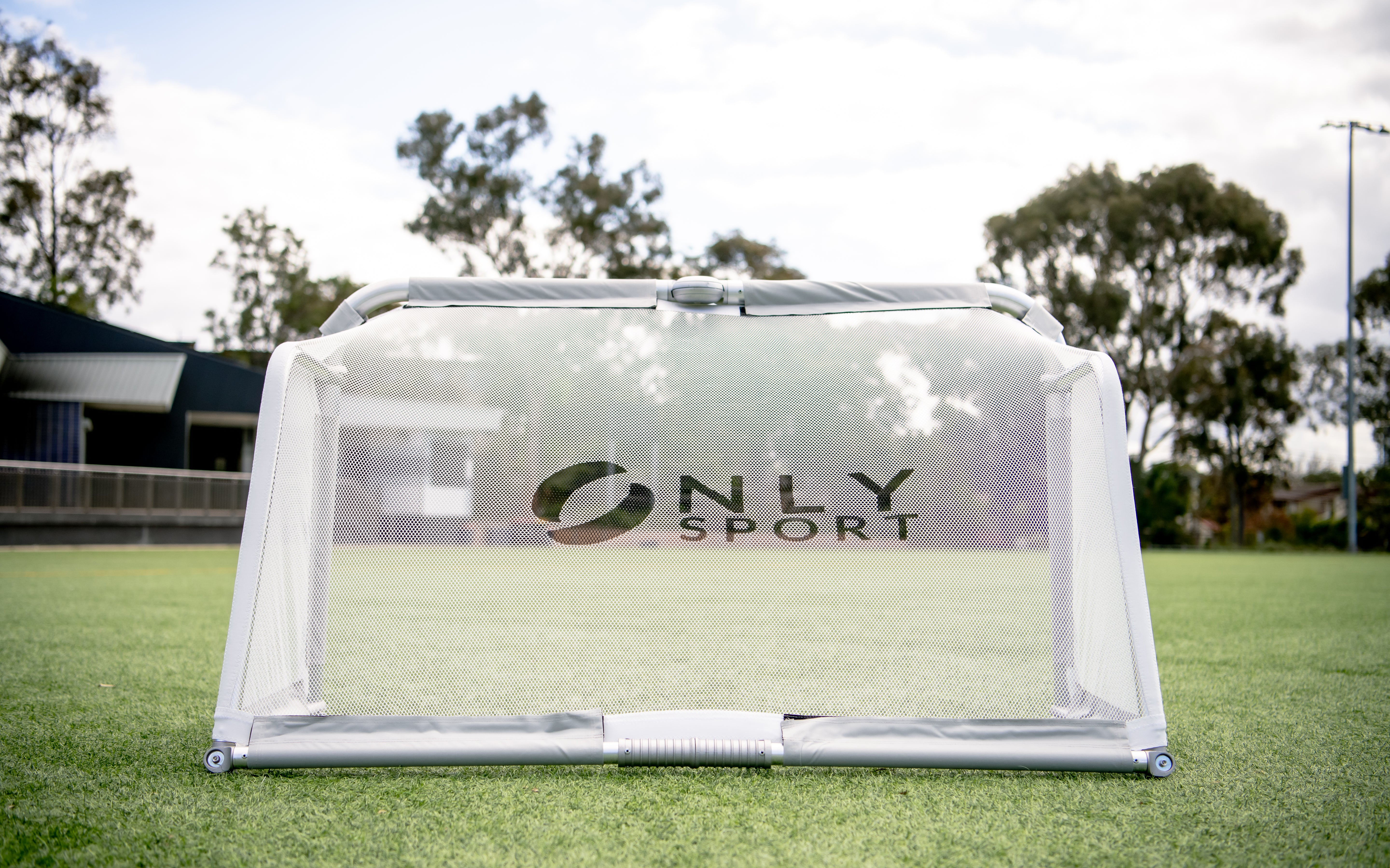 Rear View Of Foldable Goal