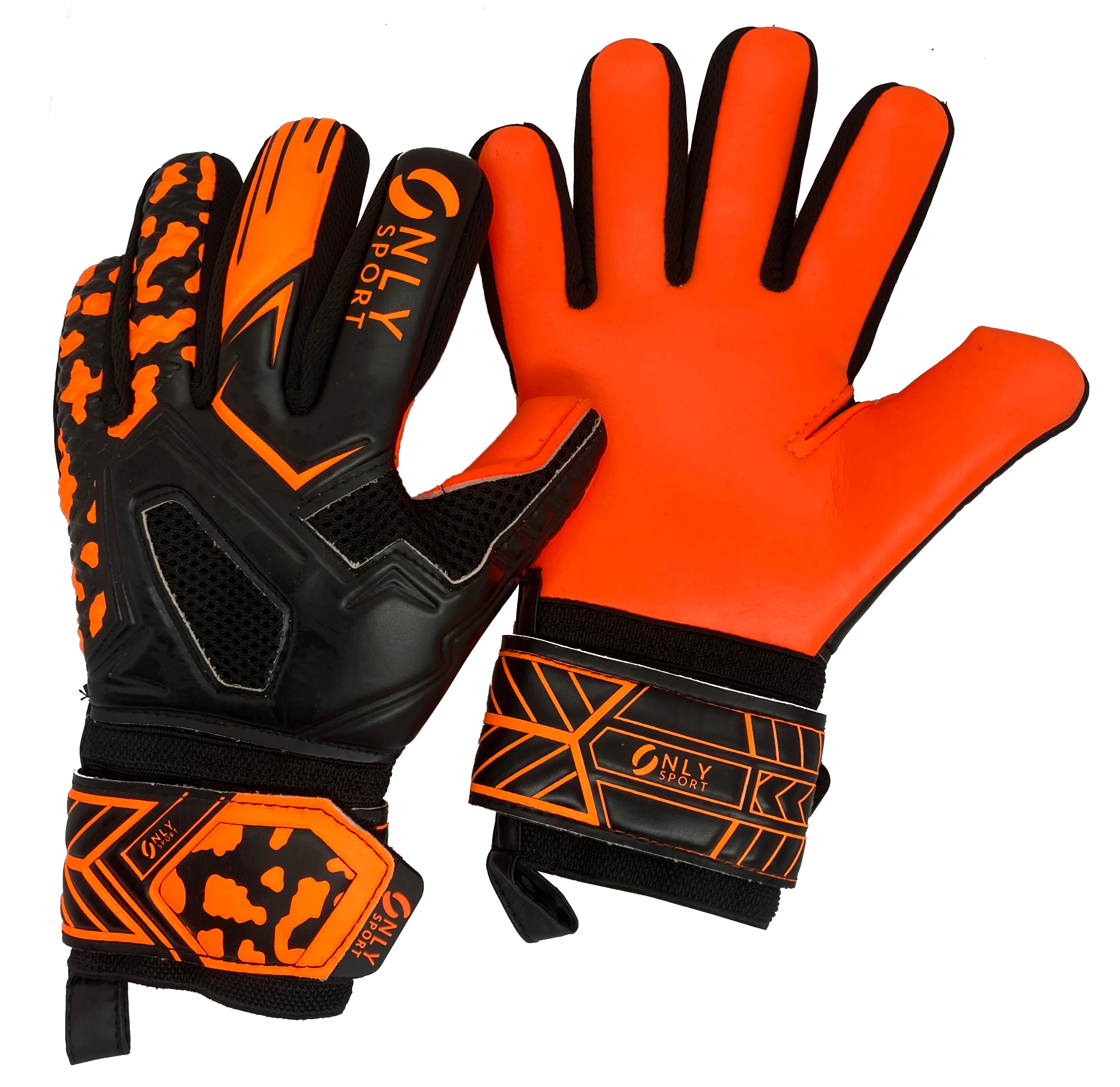 GIGI Goalkeeper Gloves KIDS Finger Savers in Orange