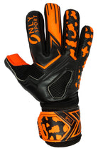 GIGI Goalkeeper Gloves KIDS Finger Savers  in Orange back view