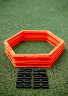 Hexagon Rings Set Display Front