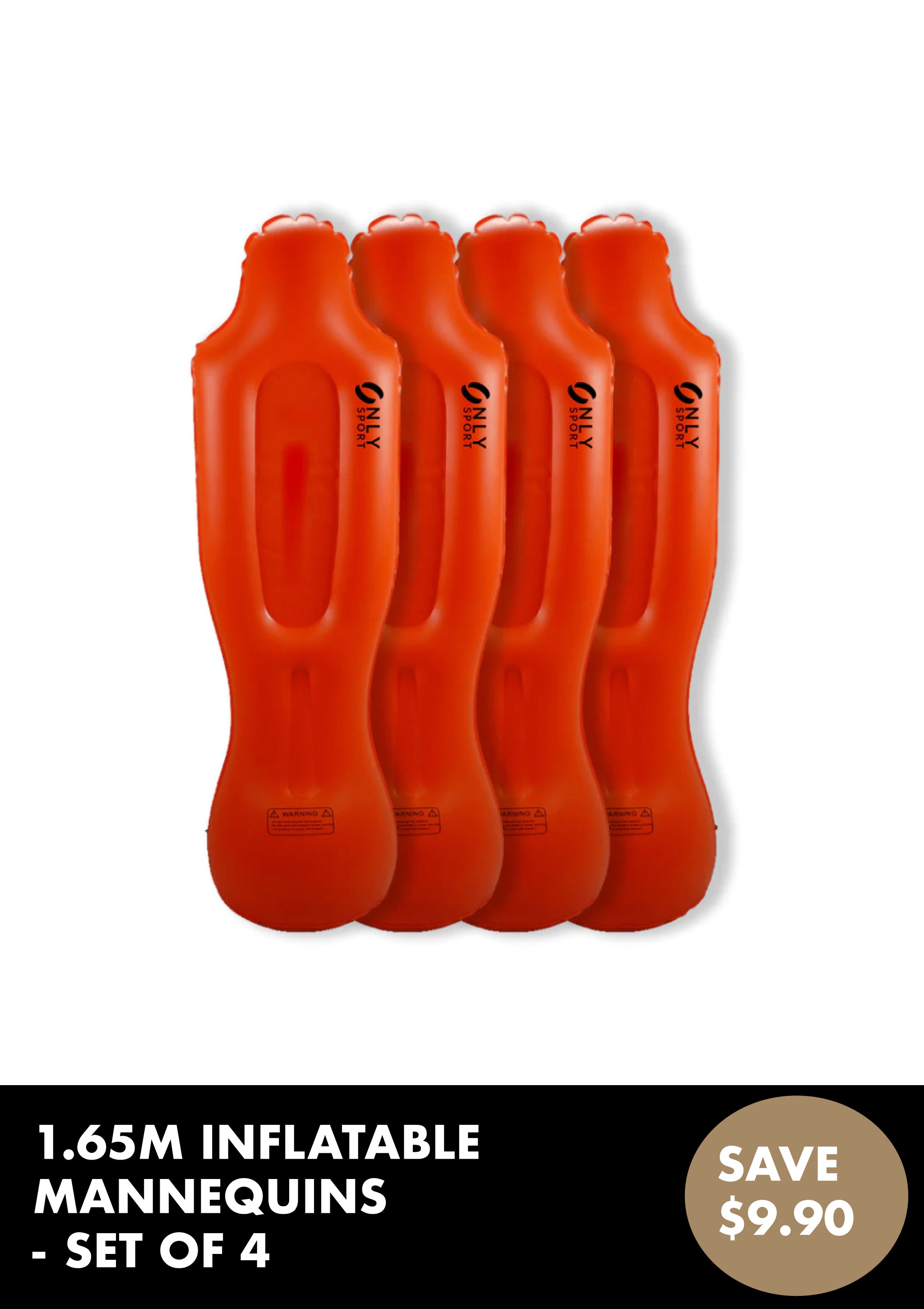 SET OF 4 INFLATABLE MANNEQUIN 1.65M