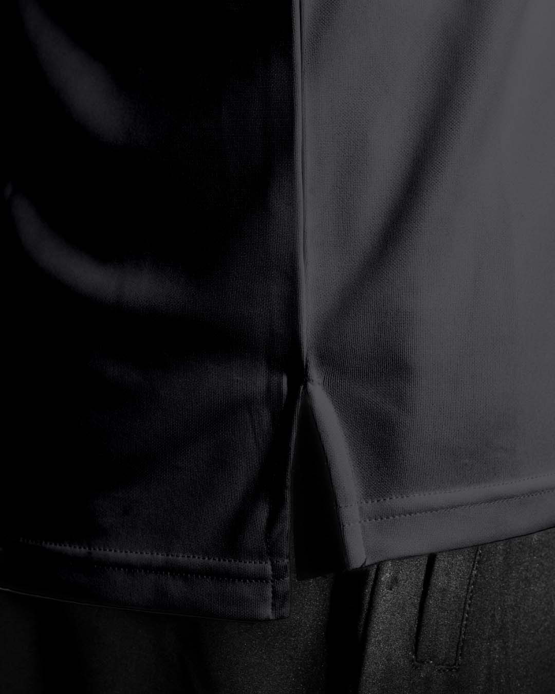 Close up photo of the hem on the Palermo shirt