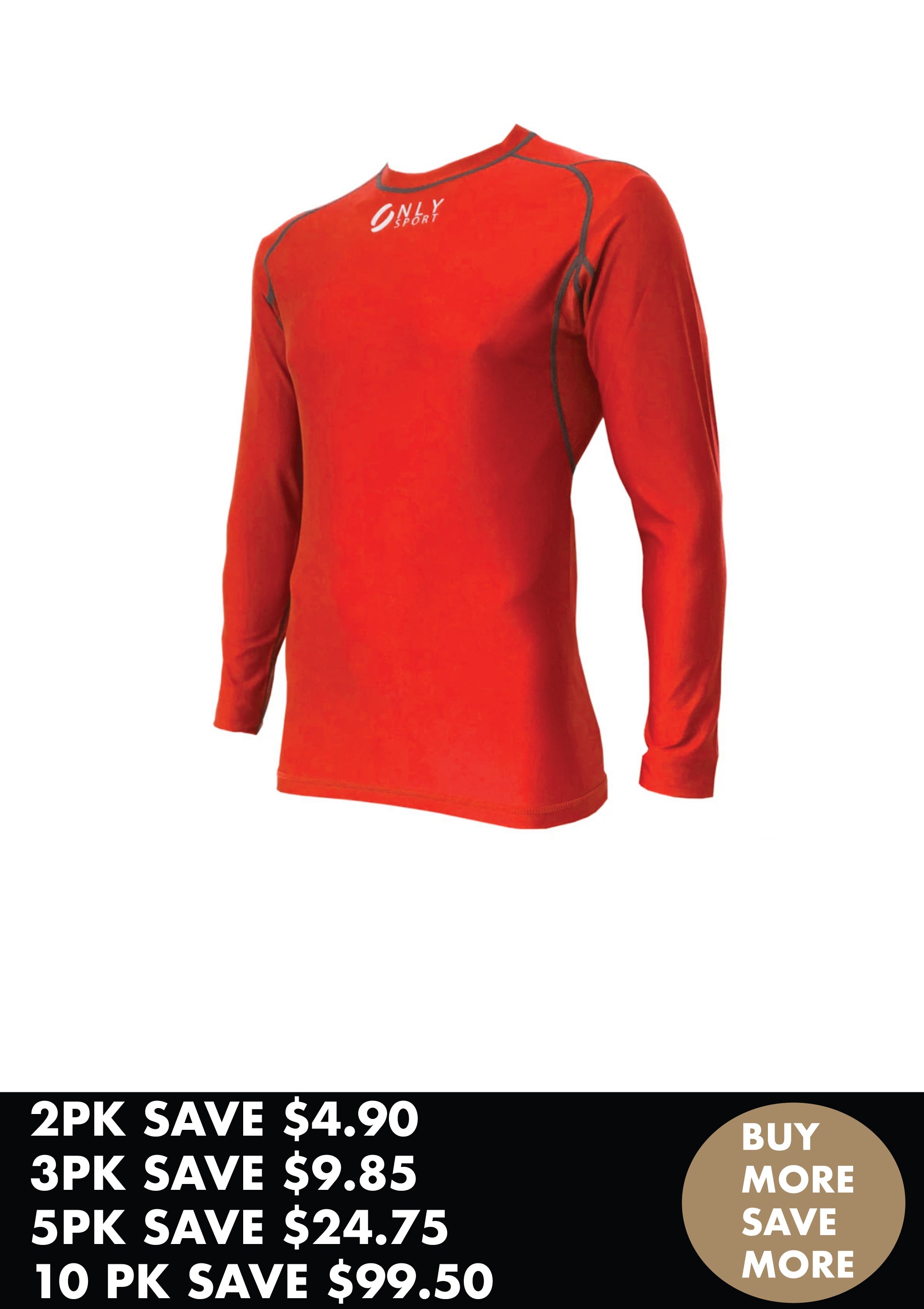 COMPRESSION WEAR TOP BUNDLE IN RED