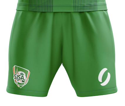 Green SJSA Shorts front view