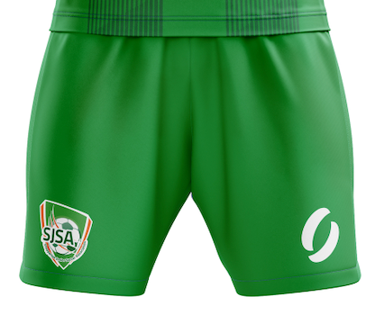 Green SJSA Shorts front view