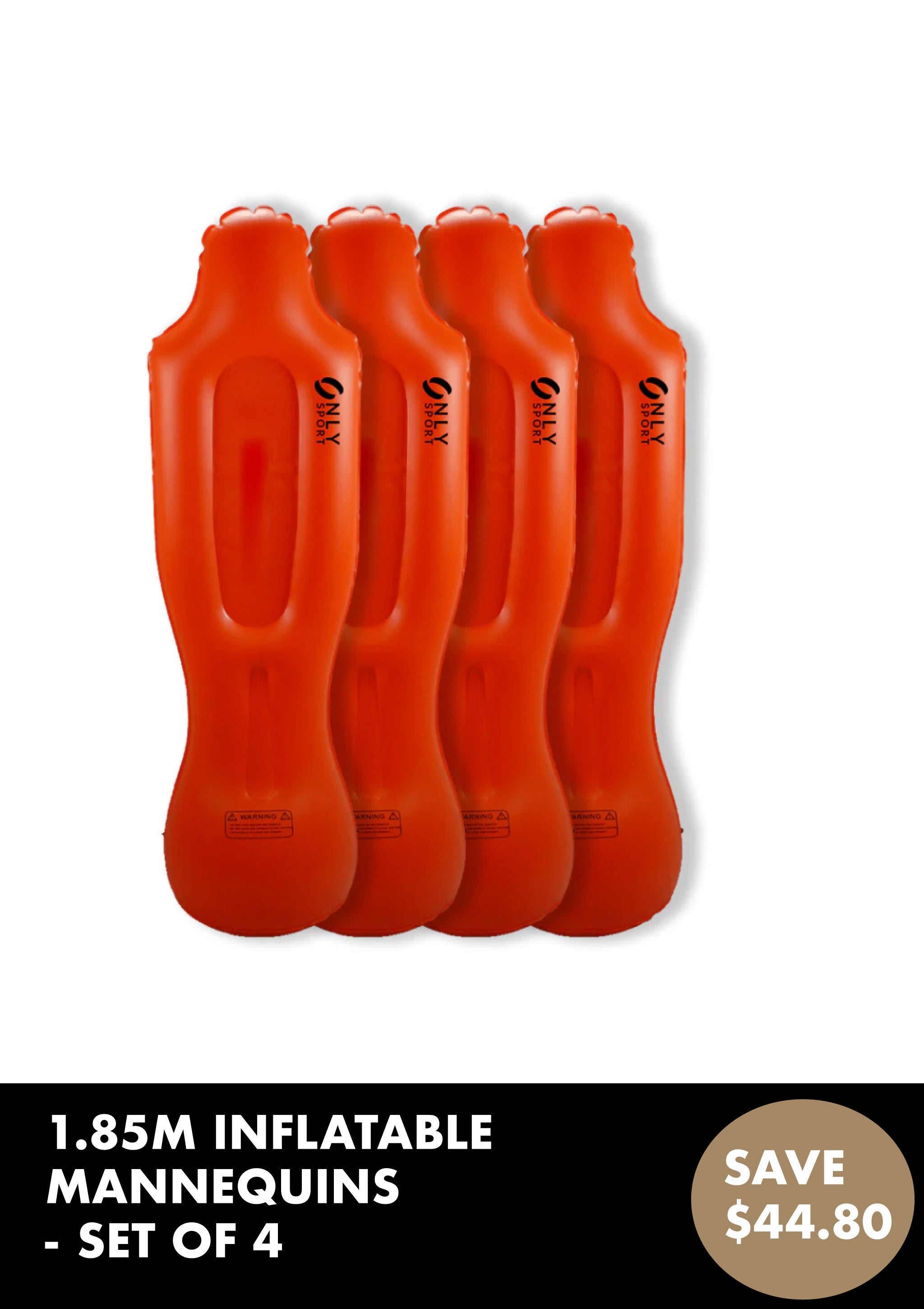 SET OF 4 INFLATABLE MANNEQUIN 1.85M 