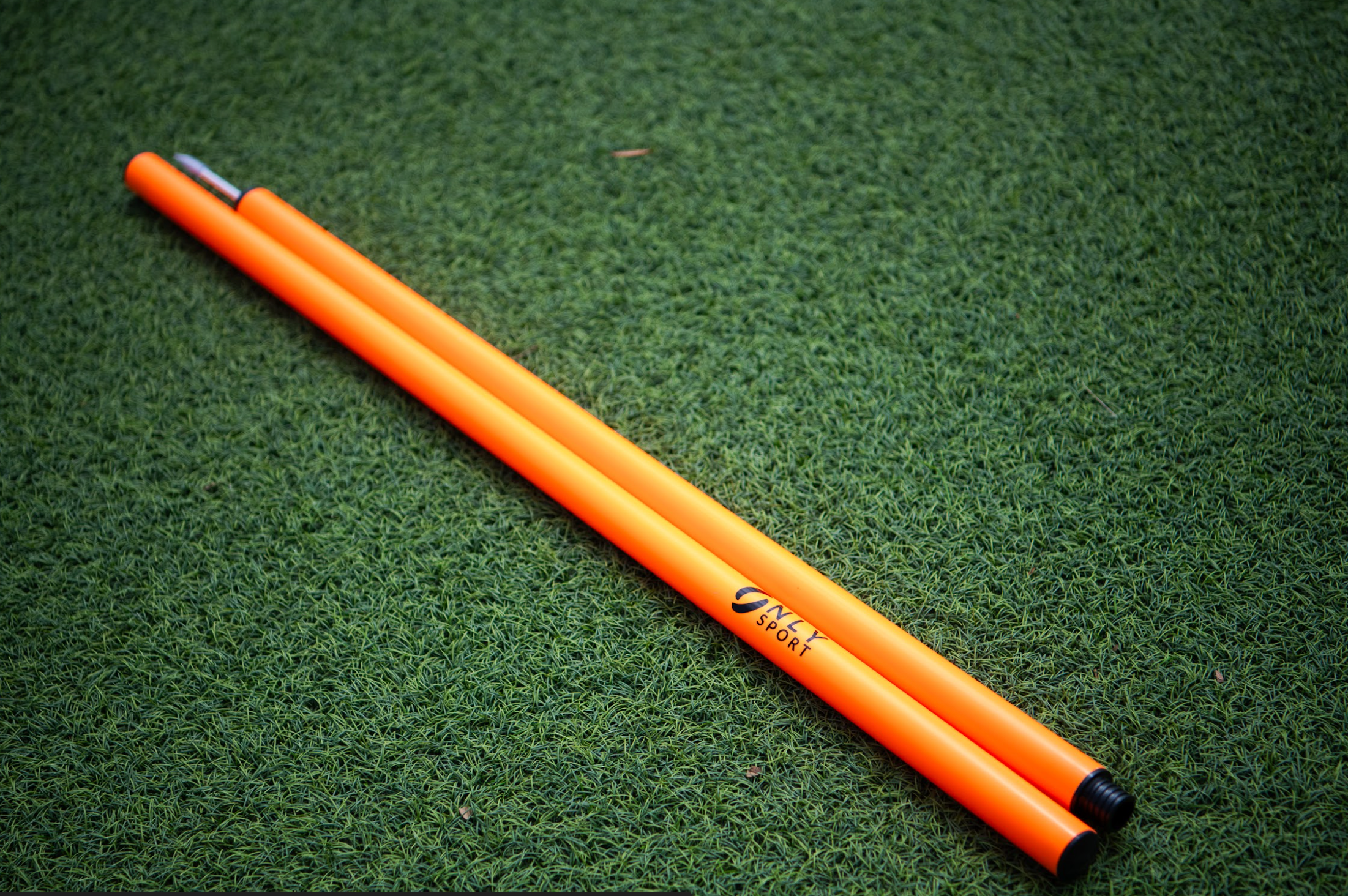Slalom Pole 2 Piece Unscrewed Landscape Wide Shot