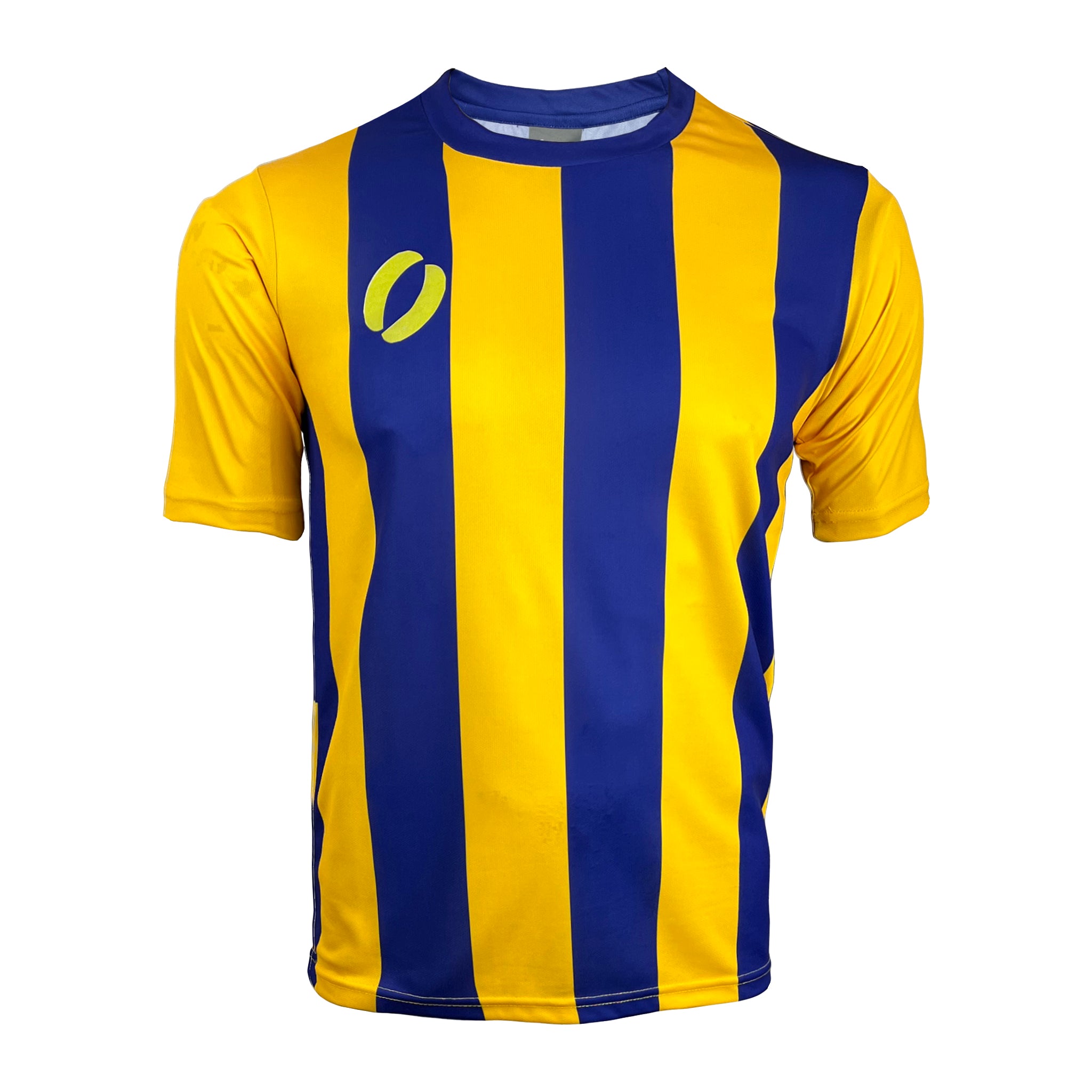 United Range Striped Yellow and Blue Shirt Front View