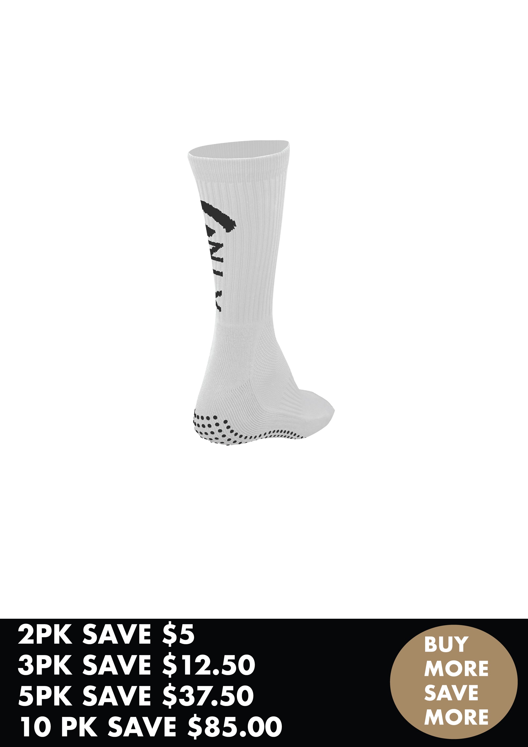GRIP SOCK BUNDLES IN WHITE