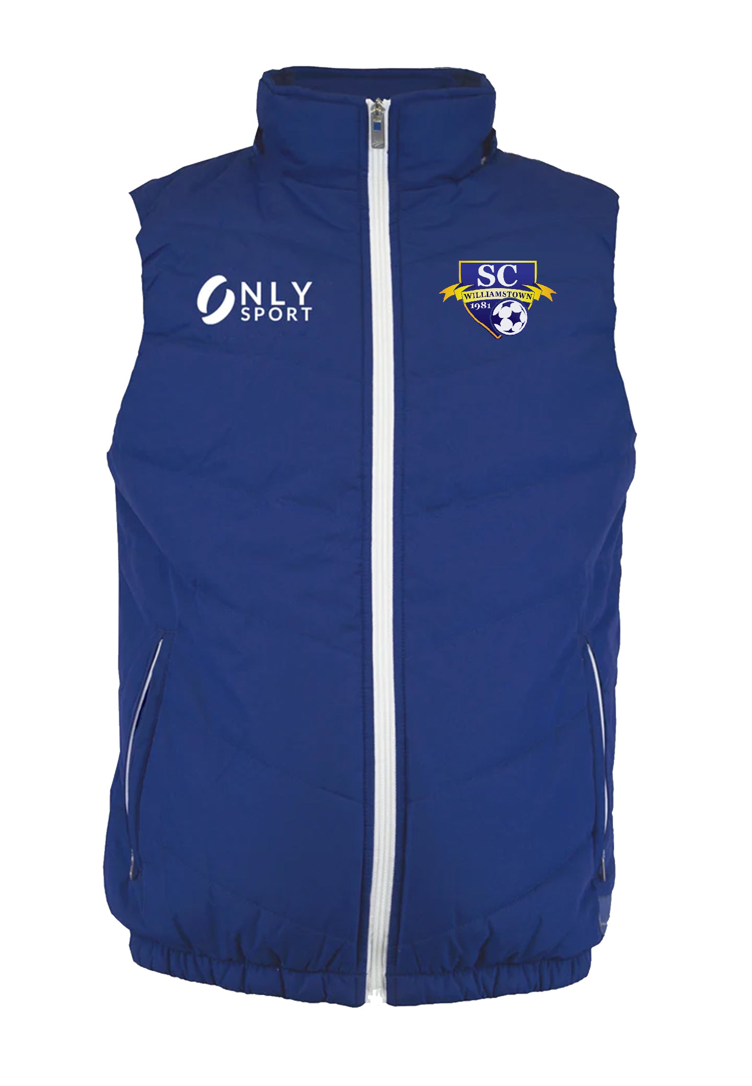 WILLIAMSTOWN PUFFER VEST  IN BLUE