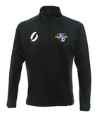 Williamstown Black 1/4 Zip Training Top front view