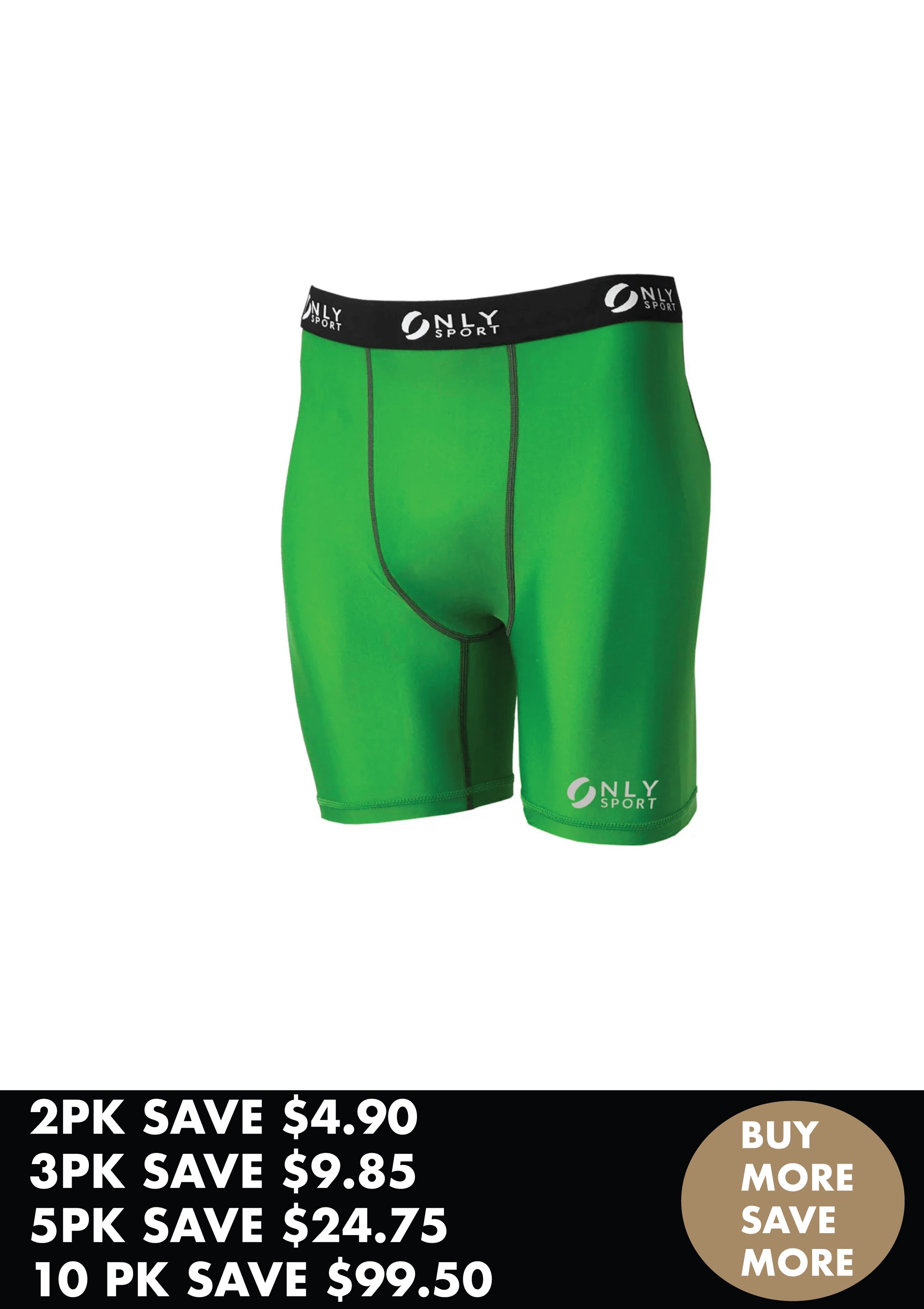 COMPRESSION WEAR SHORTS BUNDLE IN EMERALD