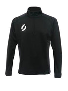 1/4 Zip training top in black