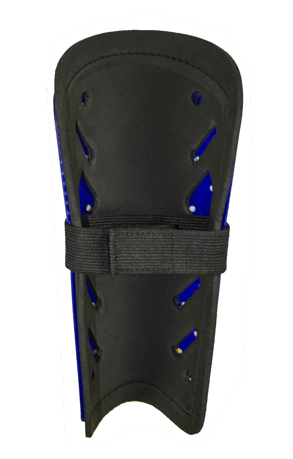 SHIN PADS ADULT IN BLUE REAR VIEW