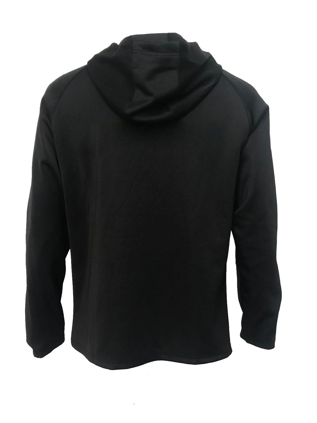 Black Hooded Tracksuit Jacket Rear View