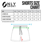 Black Only Sport Shorts Size Chart