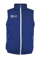 PUFFER VEST in Blue Front View