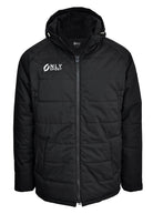 Coaches Jacket in Black Front View