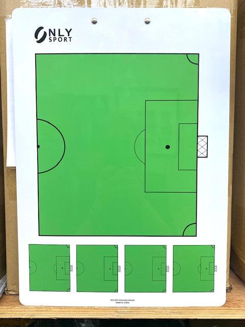 Underside of the coaches Magnetic board