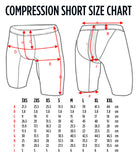 Compression Wear Shorts White Sizing Chart