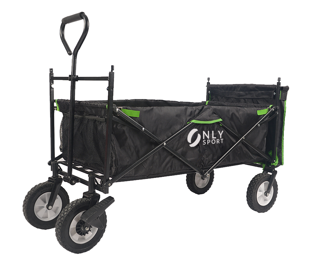 Foldable Equipment Cart Angled View