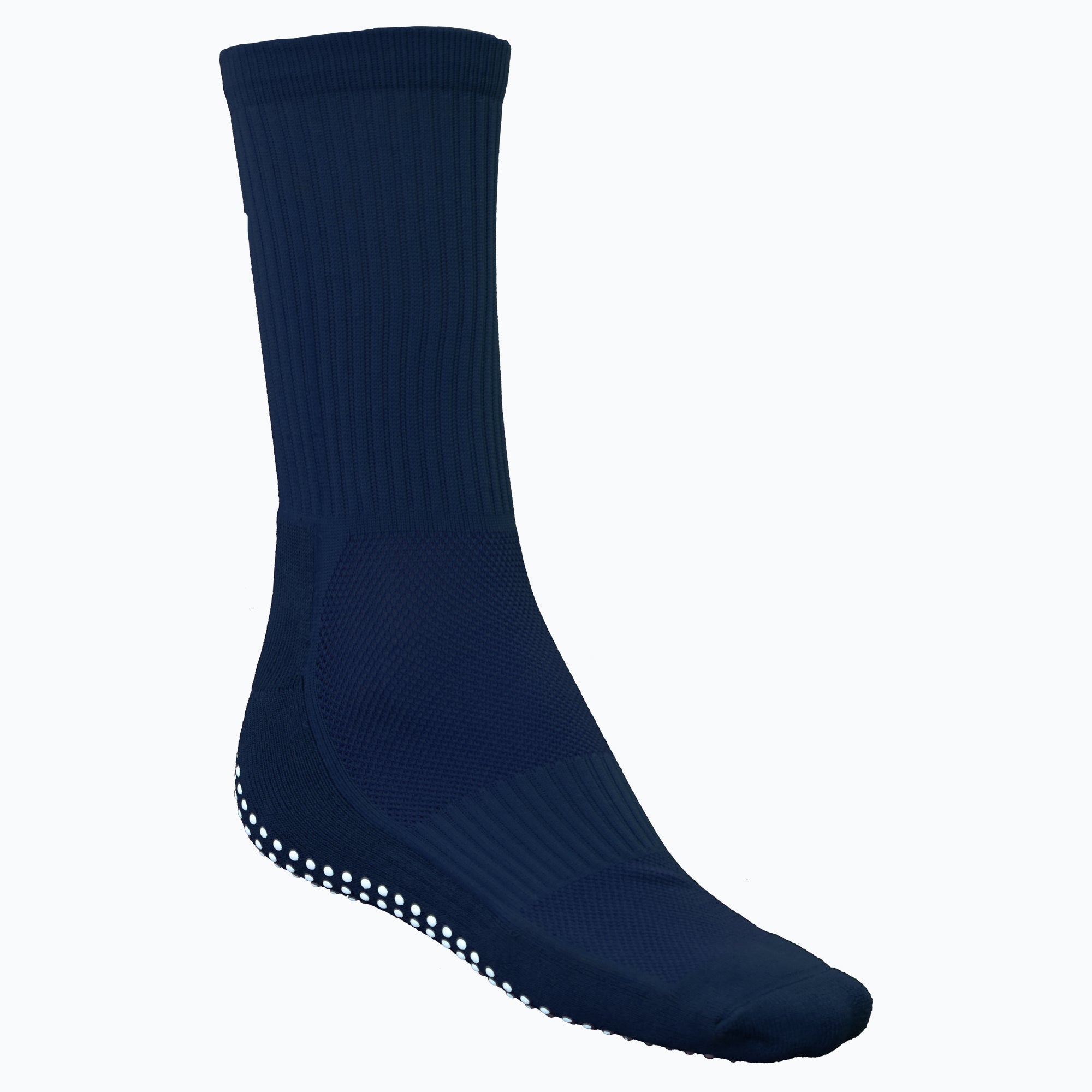 Grip Socks  in Navy Blue front view