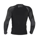 Long Sleeve  Rashguard Black and Camo Rear View