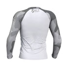 Long Sleeve Rashguard  in White/Camo Rear View